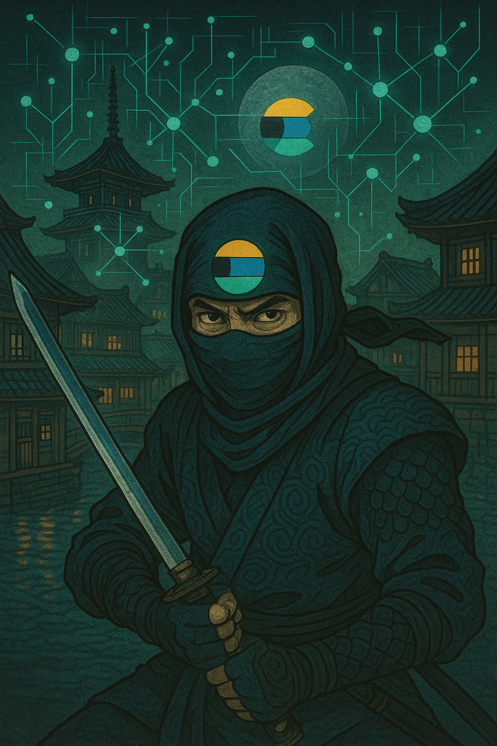 Ninja in Kabuki style